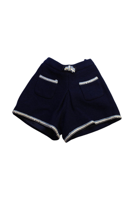 A Navy Shorts from Nicholas & Bears in size 12Y for girl. (Front View)