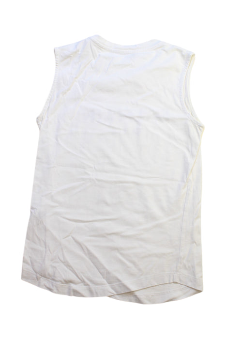 A White Sleeveless T Shirts from Balmain in size 8Y for neutral. (Back View)