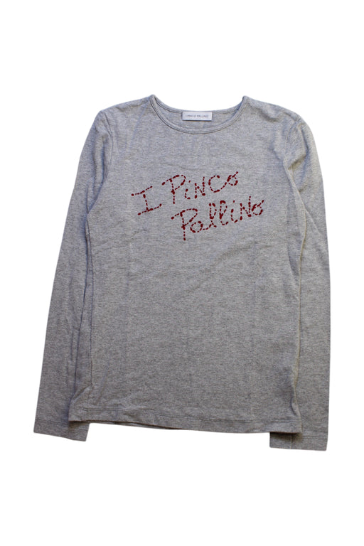 A Grey Long Sleeve Tops from I Pinco Pallino in size 8Y for neutral. (Front View)