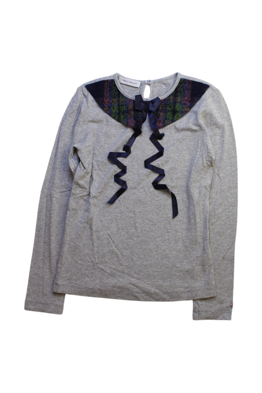A Grey Long Sleeve Tops from I Pinco Pallino in size 8Y for girl. (Front View)