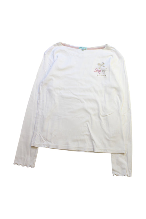 A White Long Sleeve Tops from Tocca in size 7Y for girl. (Front View)