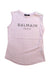 A Pink Sleeveless T Shirts from Balmain in size 8Y for girl. (Front View)