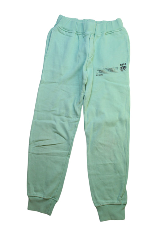 A Green Sweatpants from MSGM in size 8Y for neutral. (Front View)