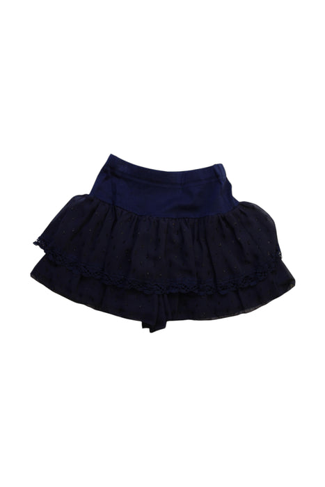 A Navy Tulle Skirts from Anna Sui in size 5T for girl. (Front View)