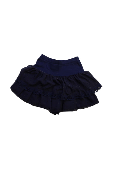 A Navy Tulle Skirts from Anna Sui in size 5T for girl. (Back View)