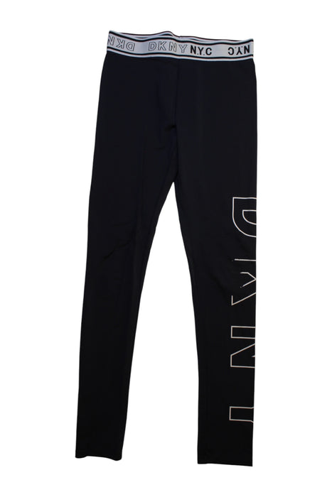A Black Leggings from DKNY in size 12Y for girl. (Front View)