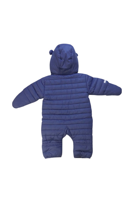 A Blue Puffer/Quilted Coats & Outerwear from The Little White Company in size 0-3M for boy. (Back View)
