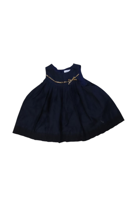 A Navy Sleeveless Dresses from Mayoral in size 3-6M for girl. (Front View)
