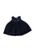A Navy Sleeveless Dresses from Mayoral in size 3-6M for girl. (Front View)