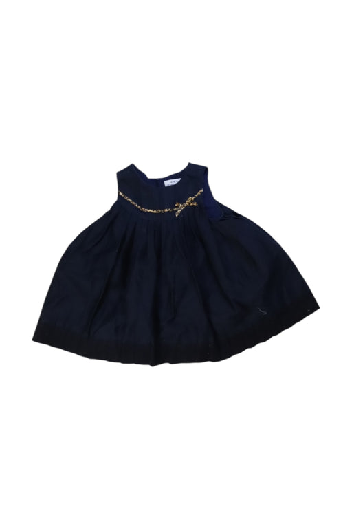 A Navy Sleeveless Dresses from Mayoral in size 3-6M for girl. (Front View)