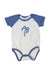 A Blue Short Sleeve Bodysuits from The Little White Company in size 18-24M for boy. (Front View)