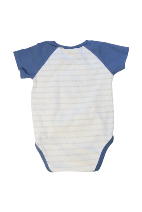 A Blue Short Sleeve Bodysuits from The Little White Company in size 18-24M for boy. (Back View)