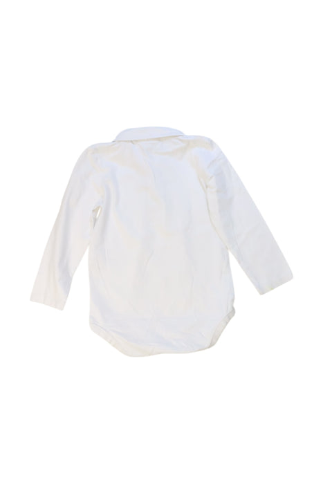 A White Long Sleeve Bodysuits from The Little White Company in size 18-24M for boy. (Back View)