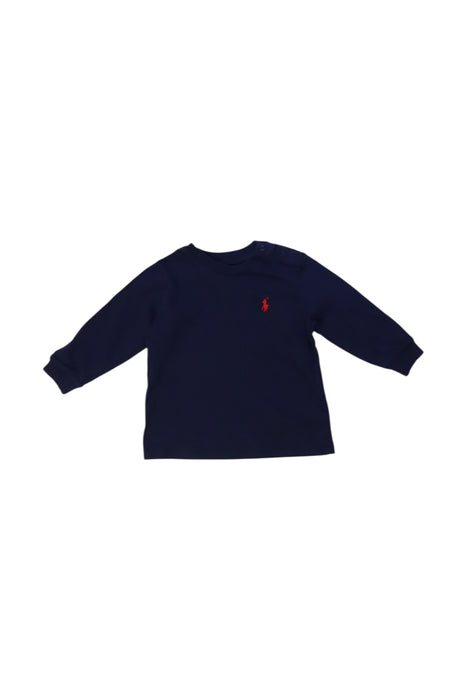 A Navy Long Sleeve Tops from Ralph Lauren in size 3-6M for boy. (Front View)