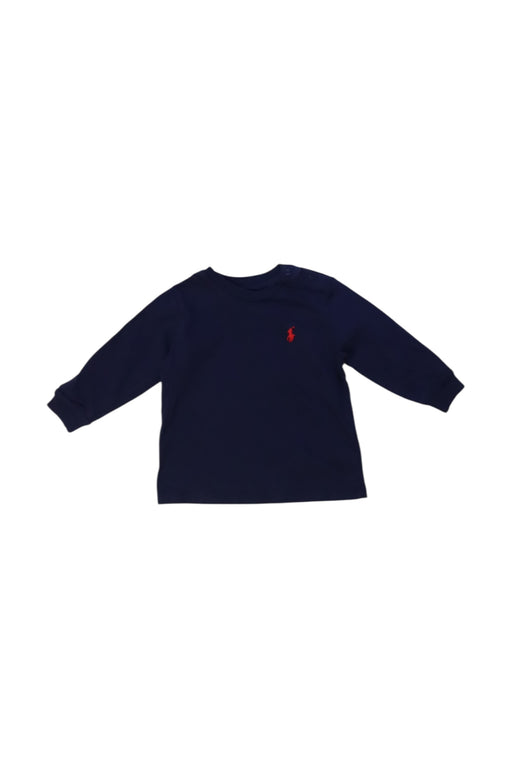 A Navy Long Sleeve Tops from Ralph Lauren in size 3-6M for boy. (Front View)