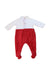 A Red Long Sleeve Rompers from Emile et Rose in size 0-3M for girl. (Back View)