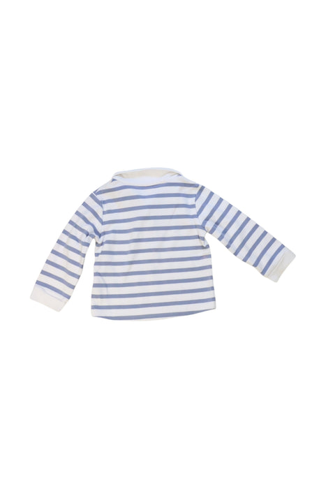 A Blue Long Sleeve Polos from The Little White Company in size 12-18M for boy. (Back View)