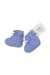A Blue Booties from La Coqueta in size 3-6M for boy. (Front View)
