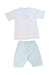 A White Pants Sets from Emile et Rose in size 12-18M for boy. (Back View)