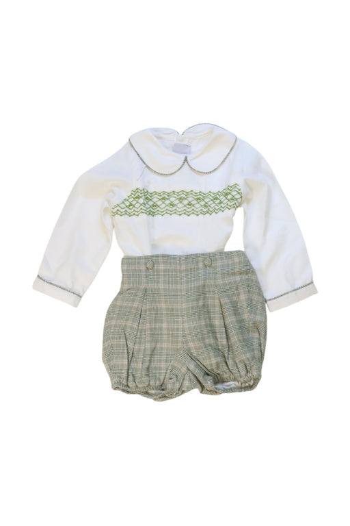 A White Overall Sets from Pepa & Co. in size 12-18M for girl. (Front View)