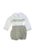 A White Overall Sets from Pepa & Co. in size 12-18M for girl. (Front View)