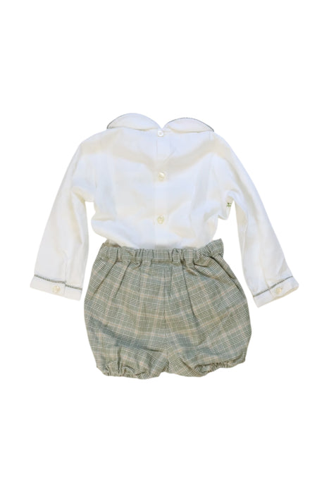 A White Overall Sets from Pepa & Co. in size 12-18M for girl. (Back View)