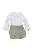 A White Overall Sets from Pepa & Co. in size 12-18M for girl. (Back View)