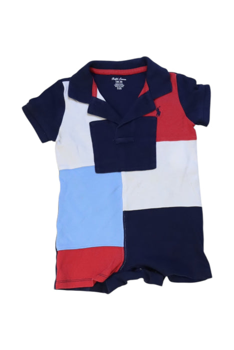 A Multicolour Short Sleeve Rompers from Ralph Lauren in size 6-12M for boy. (Front View)