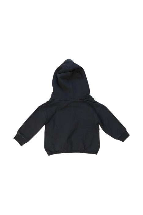 A Black Hooded Sweatshirts from Mori in size 3-6M for boy. (Back View)