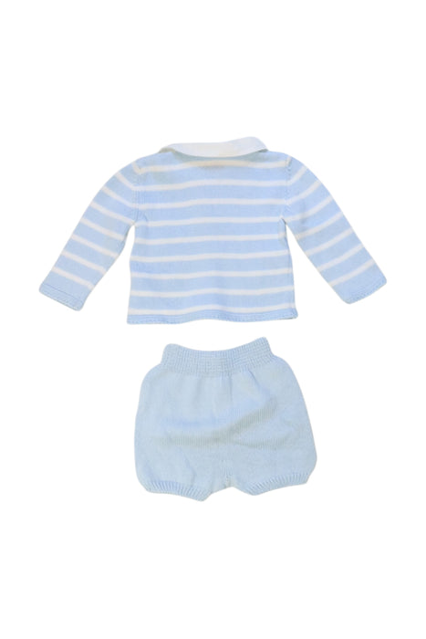 A Blue Shorts Sets from La Coqueta in size Newborn for boy. (Back View)