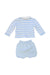 A Blue Shorts Sets from La Coqueta in size Newborn for boy. (Back View)