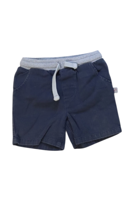 A Navy Shorts from The Little White Company in size 6-12M for boy. (Front View)