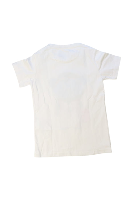 A White Short Sleeve T Shirts from Emporio Armani in size 6T for boy. (Back View)