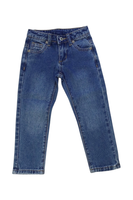 A Blue Jeans from Seed in size 2T for boy. (Front View)