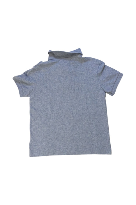 A Grey Short Sleeve Polos from Lacoste in size 5T for boy. (Back View)