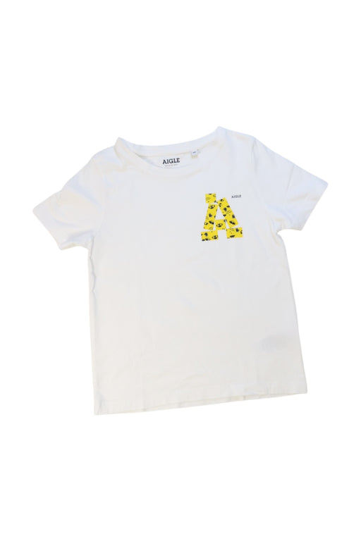 A White Short Sleeve T Shirts from Aigle in size 6T for neutral. (Front View)