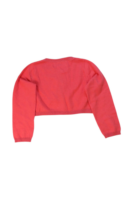 A Pink Cardigans from Jacadi in size 4T for girl. (Back View)