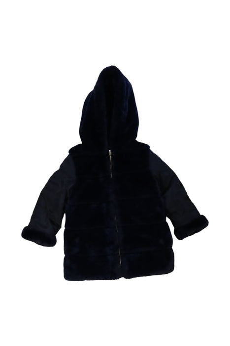A Navy Coats from Tartine et Chocolat in size 4T for girl. (Front View)