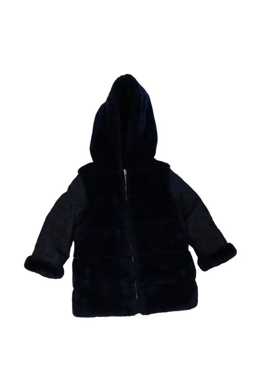 A Navy Coats from Tartine et Chocolat in size 4T for girl. (Front View)