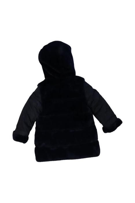 A Navy Coats from Tartine et Chocolat in size 4T for girl. (Back View)