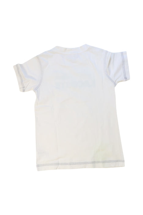 A White Short Sleeve T Shirts from Lacoste in size 6T for boy. (Back View)