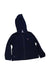 A Navy Hooded Sweatshirts from Familiar in size 4T for boy. (Front View)