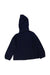 A Navy Hooded Sweatshirts from Familiar in size 4T for boy. (Back View)