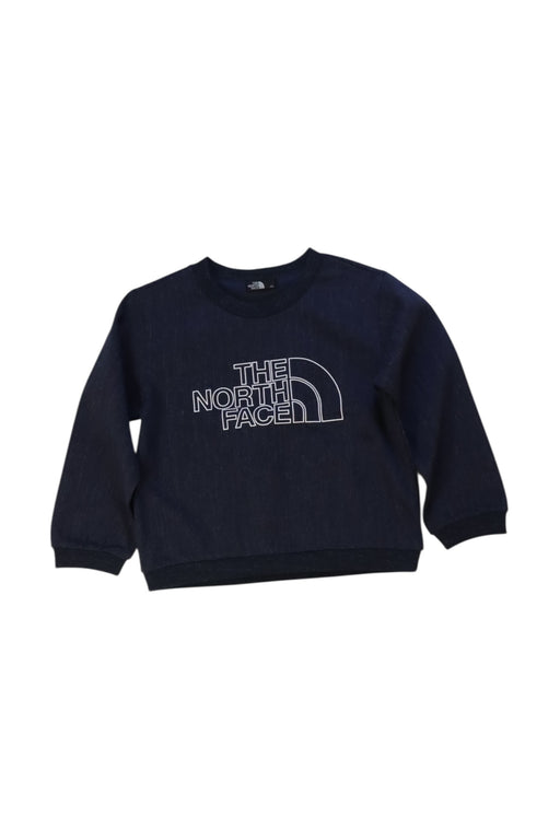A Navy Crewneck Sweatshirts from The North Face in size 4T for boy. (Front View)