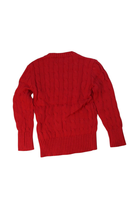 A Red Knit Sweaters from Polo Ralph Lauren in size 5T for boy. (Back View)