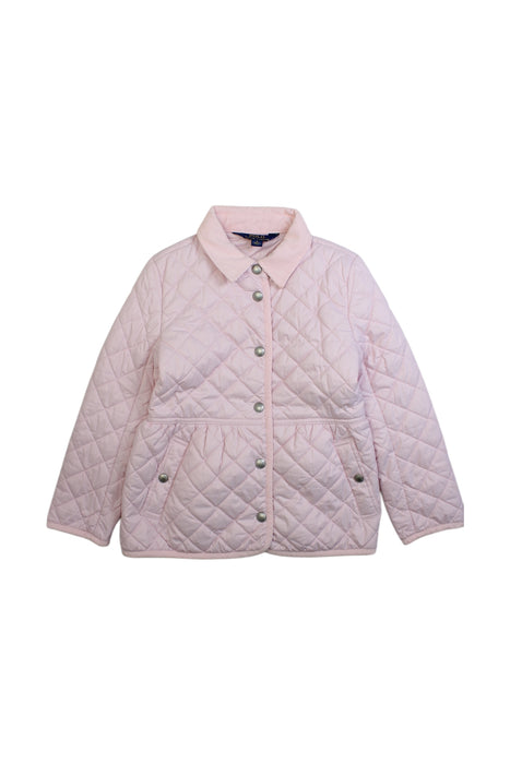 A Pink Puffer/Quilted Coats & Outerwear from Polo Ralph Lauren in size 6T for girl. (Front View)