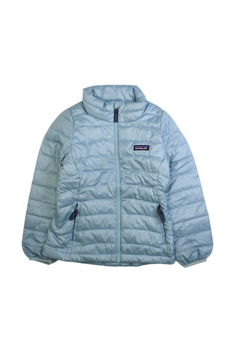 A Blue Puffer/Quilted Coats & Outerwear from Patagonia in size 5T for girl. (Front View)