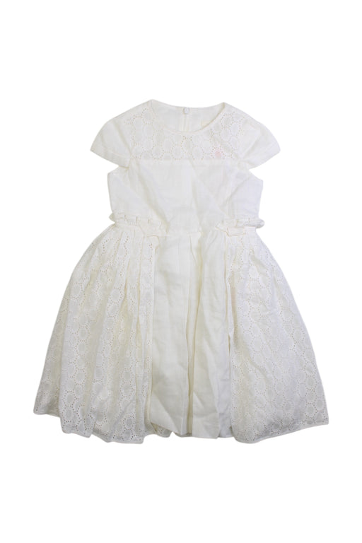 A White Short Sleeve Dresses from Nicholas & Bears in size 3T for girl. (Front View)