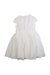 A White Short Sleeve Dresses from Nicholas & Bears in size 3T for girl. (Back View)