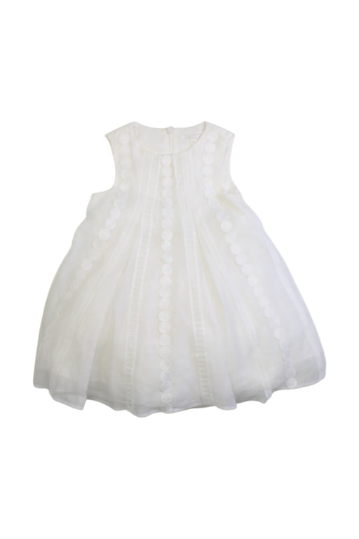 A White Sleeveless Dresses from Nicholas & Bears in size 12-18M for girl. (Front View)
